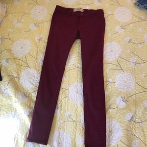 Low waisted skinny jeans